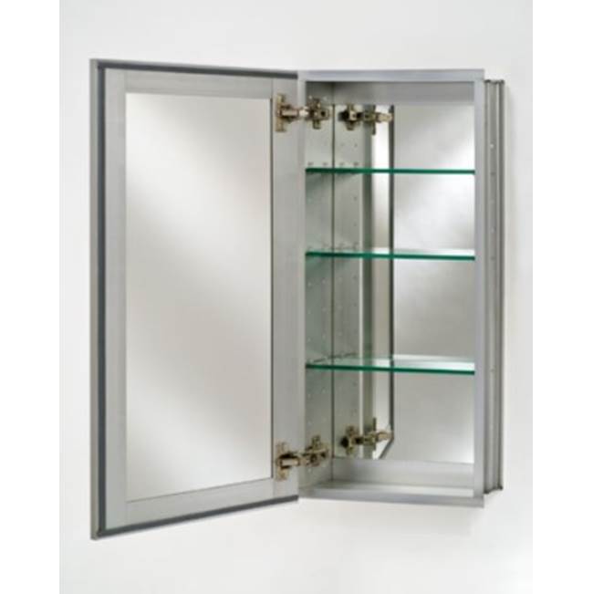 Afina Corporation Single Door 24X30 Recessed Tribeca Satin Silver