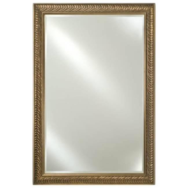Afina Corporation Framed Mirror 16X22 Meridian Silver/Silver Beveled
