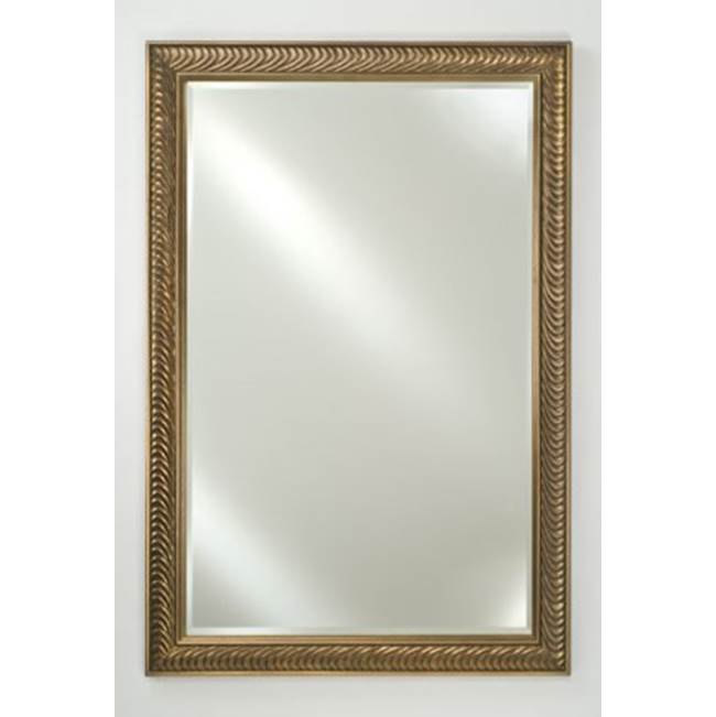 Afina Corporation Framed Mirror 24X36 Tribeca Satin Silver Beveled