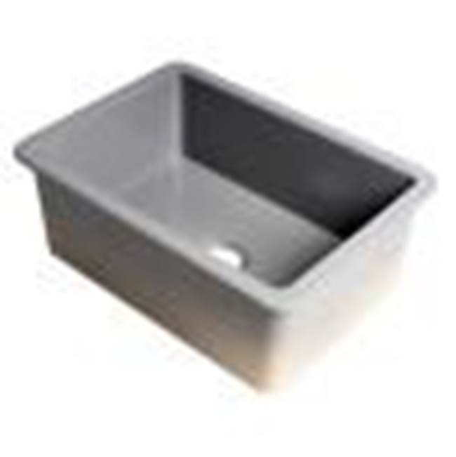 Alfi Trade Gray Matte 27'' x 18'' Fireclay Undermount / Drop In Firelcay Kitchen Sink