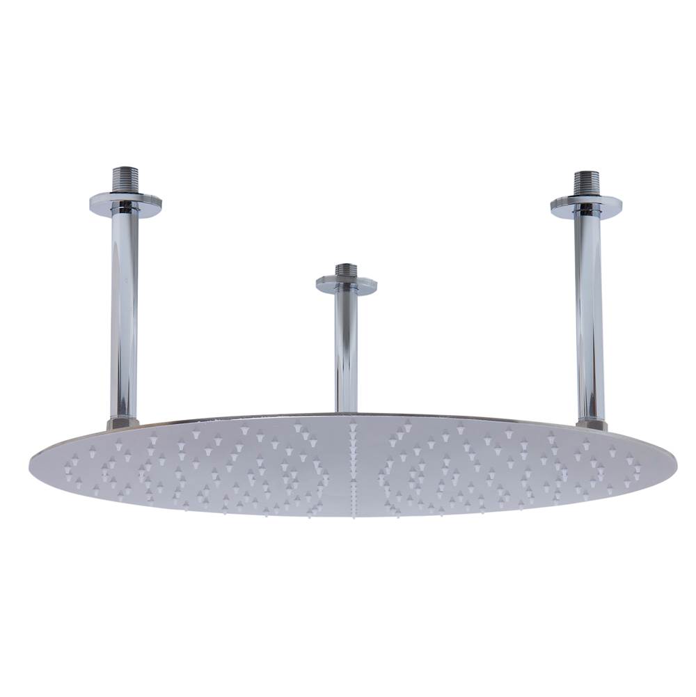 Alfi Trade 20'' Round Brushed Solid Stainless Steel Ultra Thin Rain Shower Head