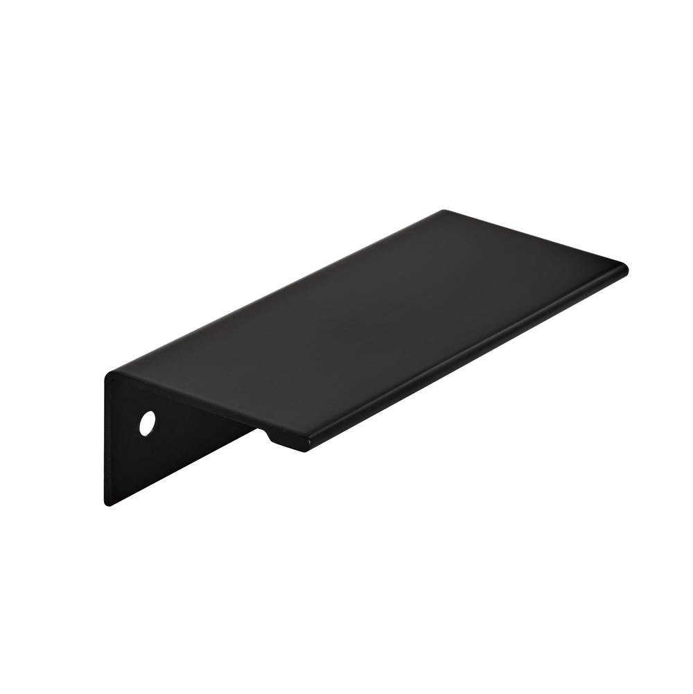 Amerock Edge Pull 3 in (76 mm) Center-to-Center Flat Black Cabinet Pull