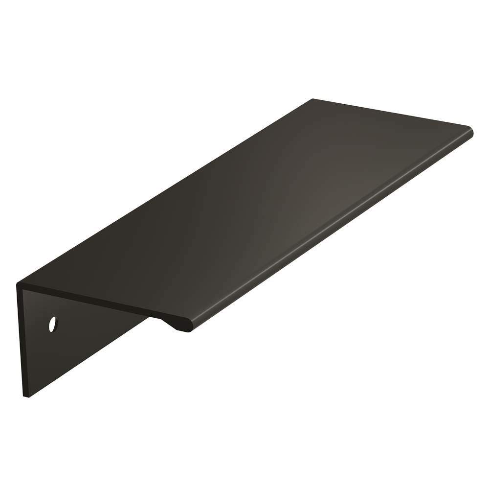 Amerock Edge Pull 3-3/4 in (96 mm) Center-to-Center Flat Black Cabinet Pull