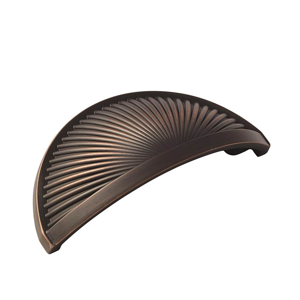Amerock Sea Grass 3 in (76 mm) Center-to-Center Oil-Rubbed Bronze Cabinet Cup Pull