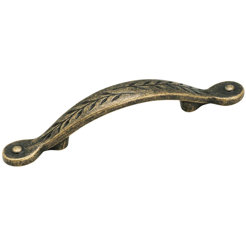 Amerock Nature''s Splendor 3 in (76 mm) Center-to-Center Weathered Brass Cabinet Pull