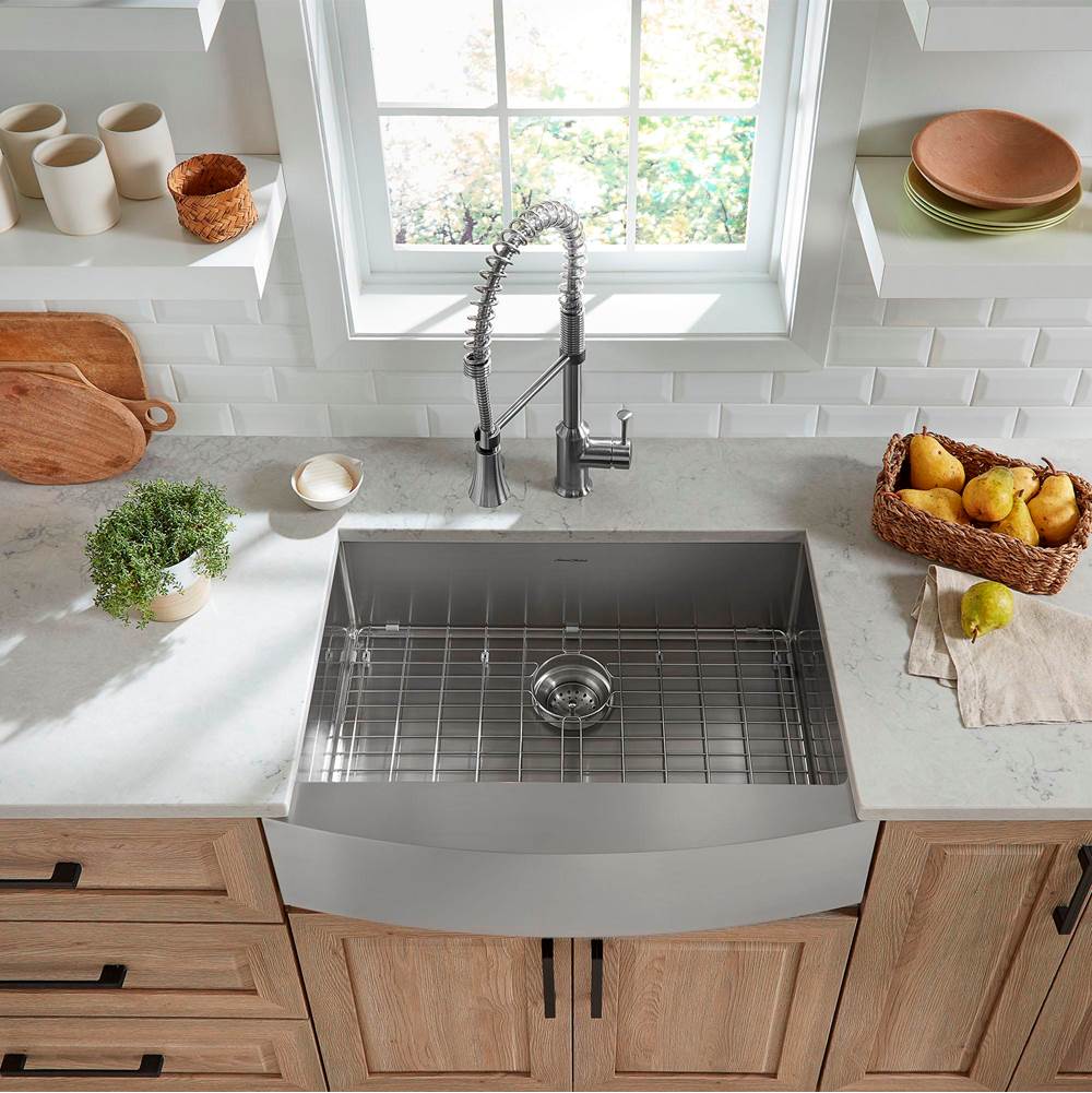 American Standard Pekoe® 30 x 22-Inch Stainless Steel Single Bowl Farmhouse Kitchen Sink