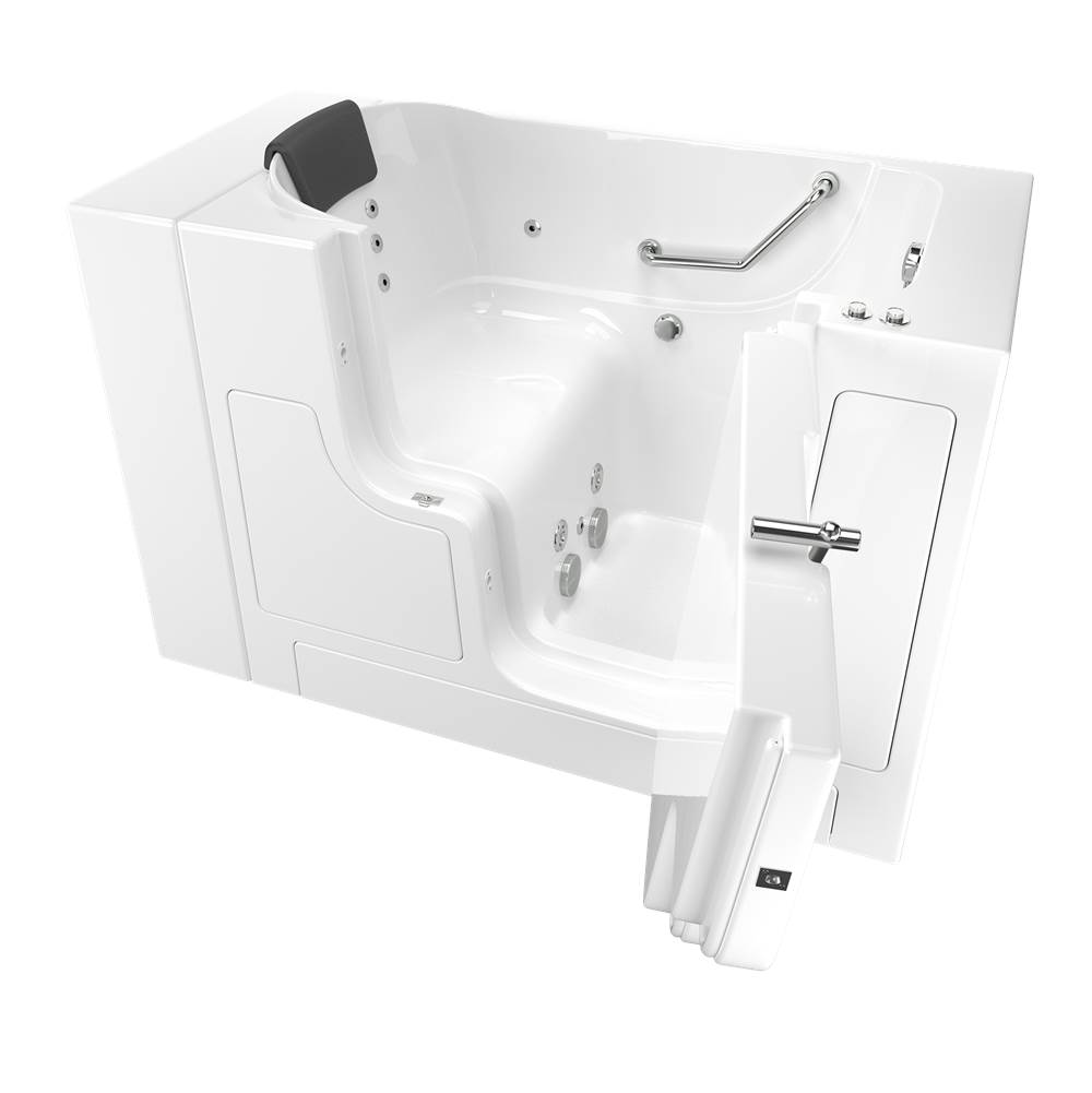 American Standard Gelcoat Premium Series 30 x 52 -Inch Walk-in Tub With Whirlpool System - Right-Hand Drain