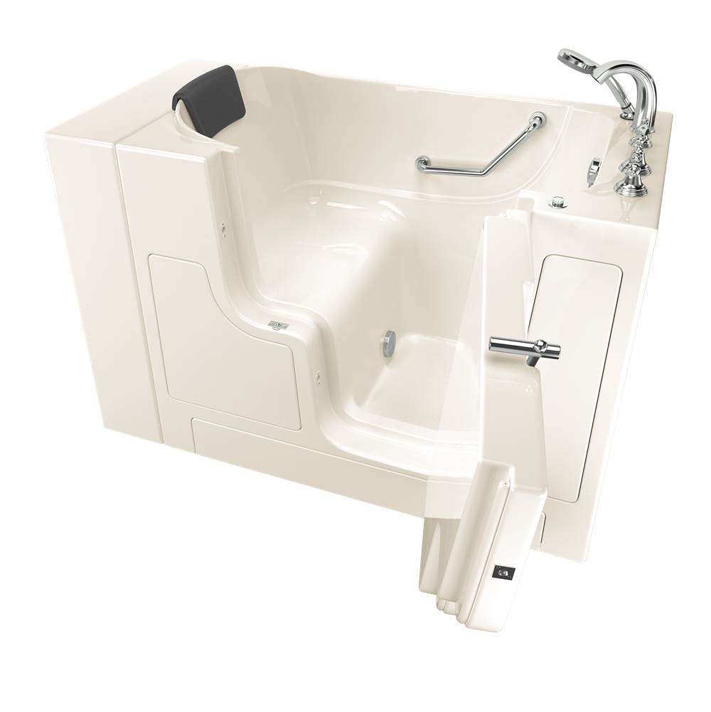 American Standard Gelcoat Premium Series 30 x 52 -Inch Walk-in Tub With Soaker System - Right-Hand Drain With Faucet