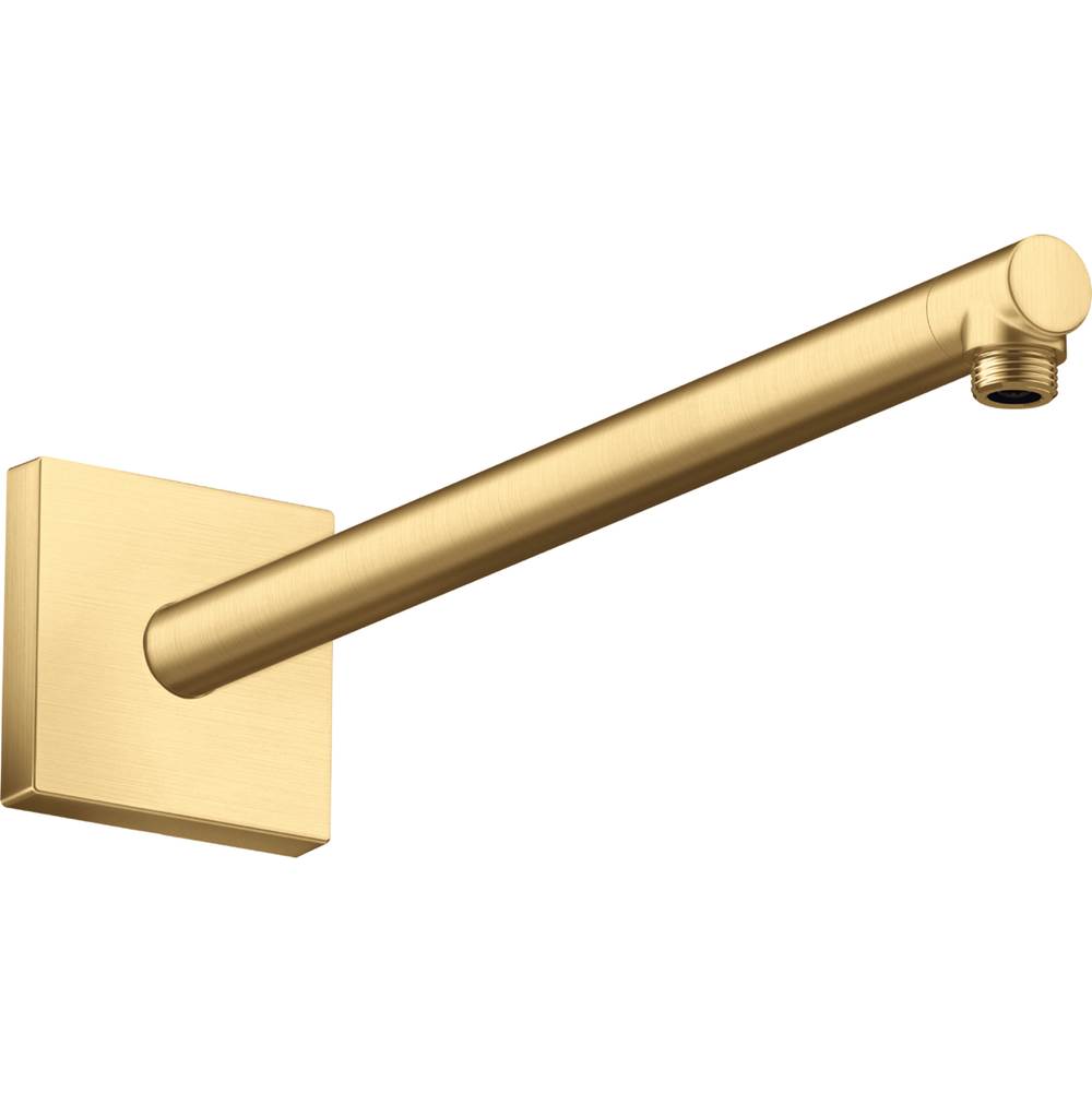 Axor ShowerSolutions Showerarm Square, 15'' in Brushed Gold Optic