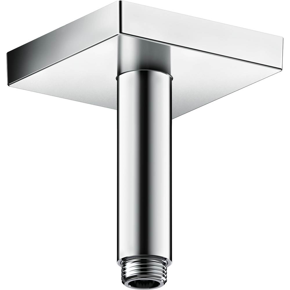 Axor ShowerSolutions Extension Pipe for Ceiling Mount Square, 4'' in Chrome