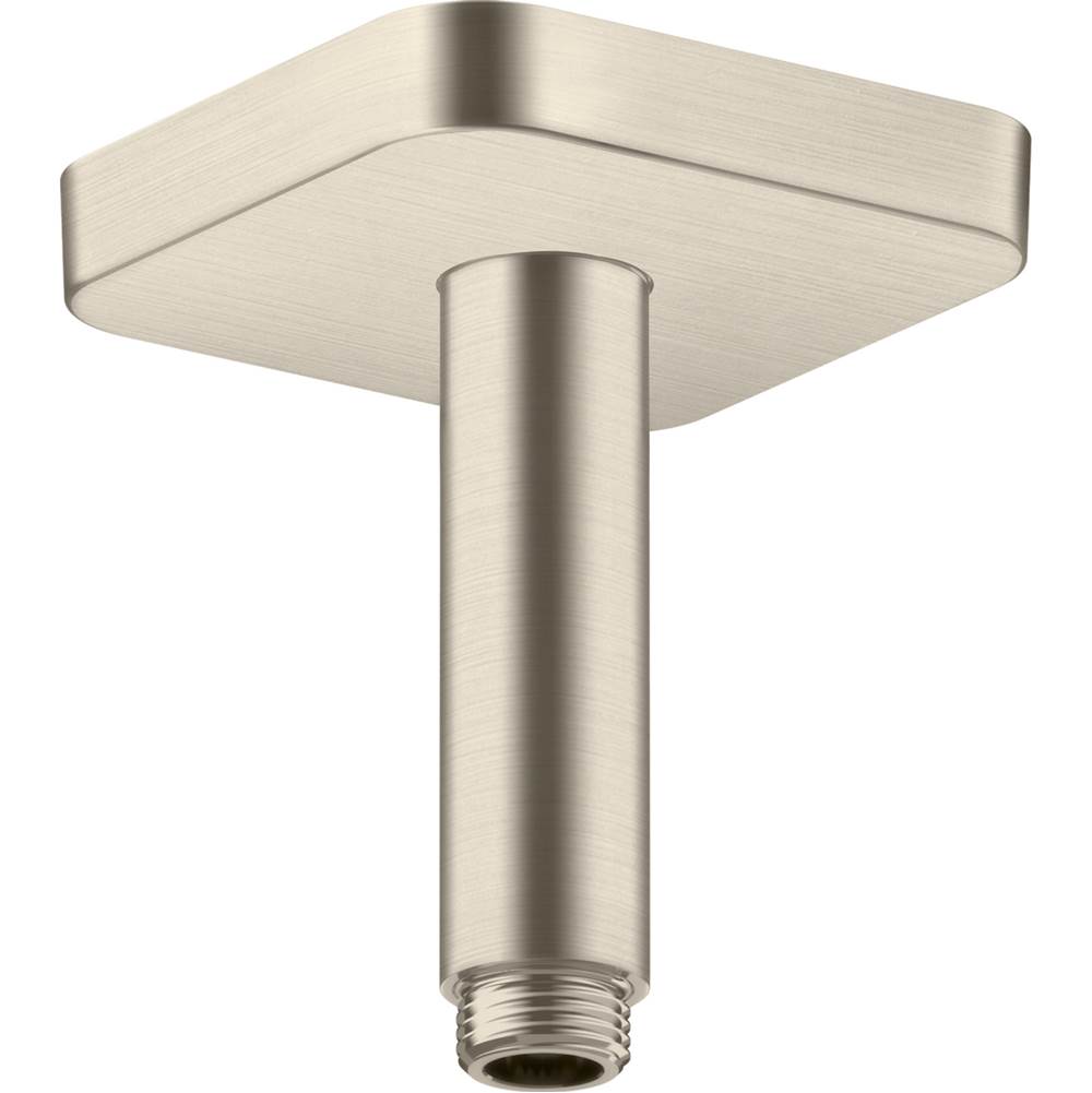 Axor ShowerSolutions Extension Pipe for Ceiling Mount SoftCube, 4'' in Brushed Nickel