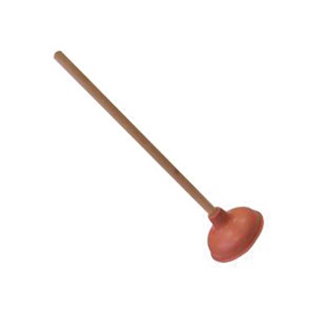 Brasscraft Force Cup Plunger with 18  Wooden Handle