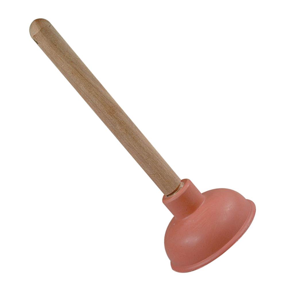 Brasscraft Force Cup Plunger with 9  Wooden Handle