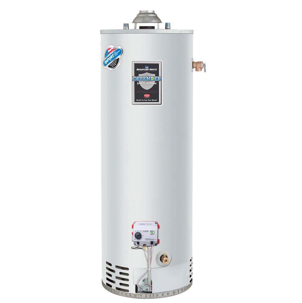 Bradford White Defender Safety System®, 50 Gallon Tall Residential Gas (Natural) Atmospheric Vent Water Heater