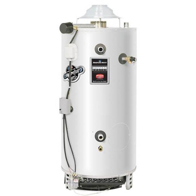 Bradford White 100 Gallon Commercial Gas (Natural) Atmospheric Vent Water Heater with Flue Damper and Millivolt-Powered Technology