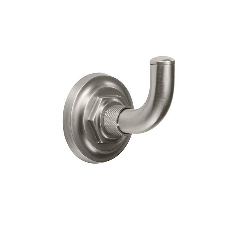 California Faucets Robe Hook with Knurled Accent