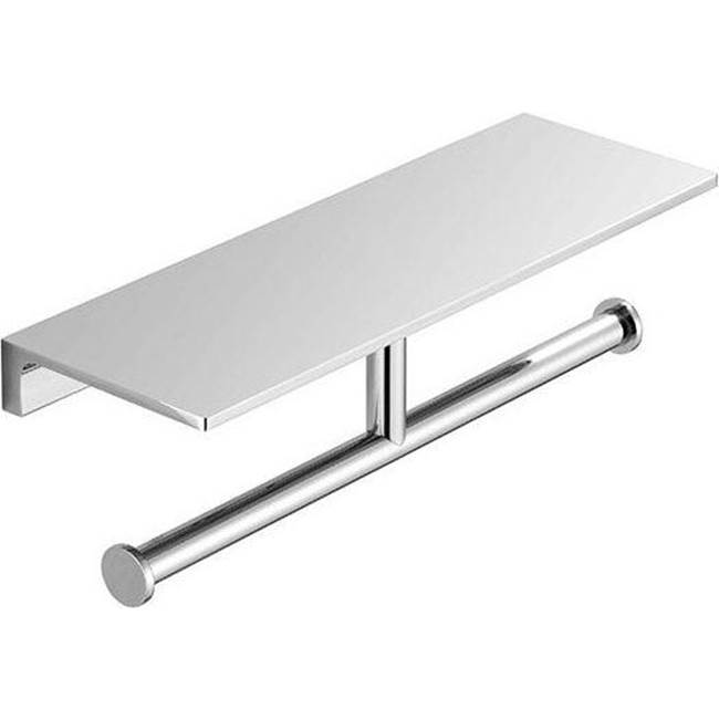 California Faucets Double Paper Holder with Shelf