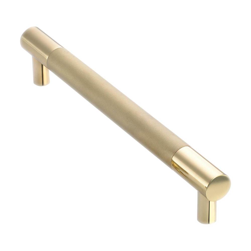 Colonial Bronze Cabinet, Appliance, Door and Shower Door Pull Hand Finished in Polished Brass and Antique Satin Brass