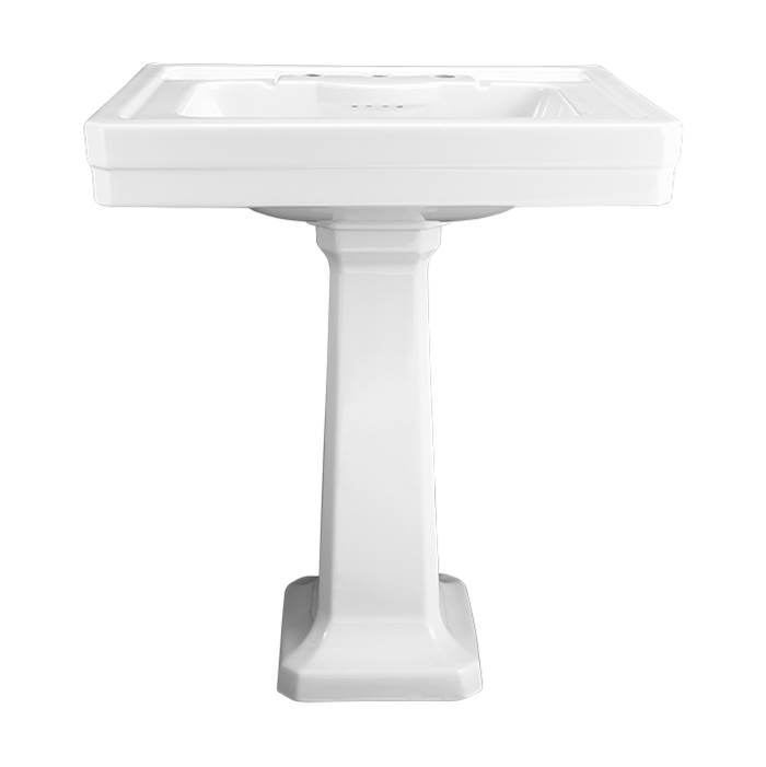 DXV Fitzgerald® Pedestal Sink Top, 1-Hole with Pedestal Leg