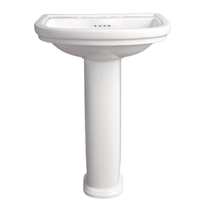 DXV St. George® Pedestal Sink Top, 3-Hole with Pedestal Leg