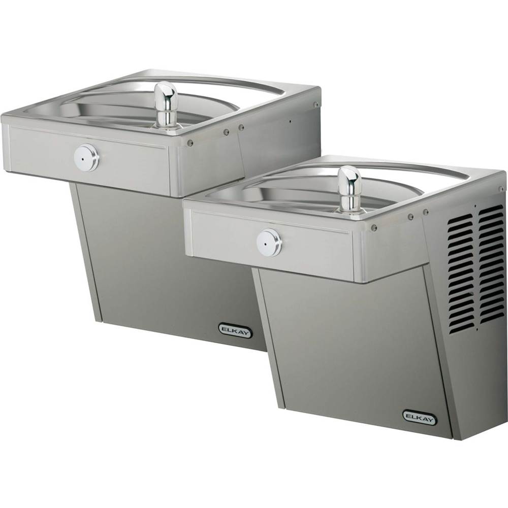 Elkay Cooler Wall Mount Bi-Level ADA Vandal-Resistant, Non-Filtered Refrigerated Stainless