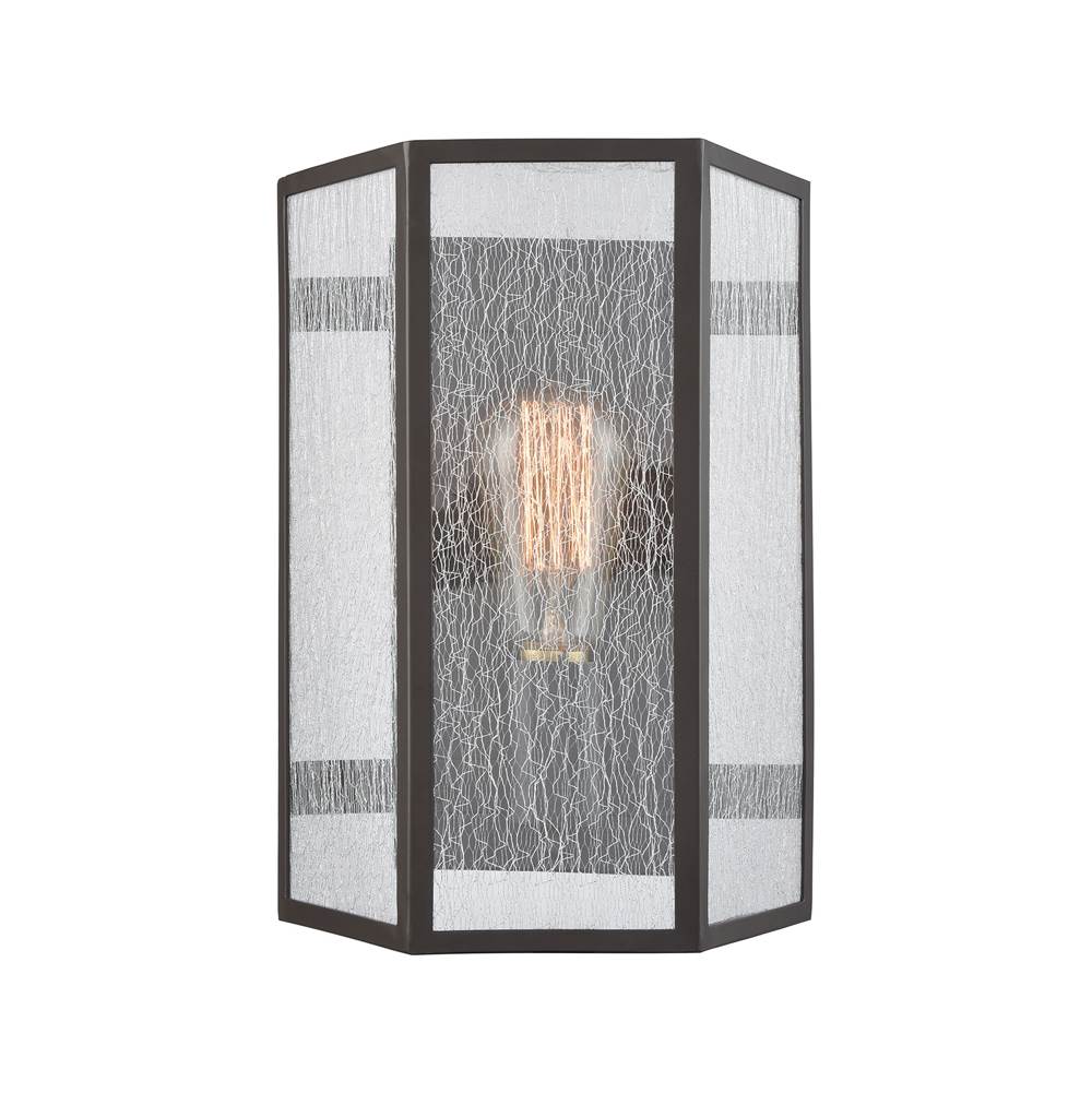 Elk Lighting Spencer 1-Light Sconce in Oil Rubbed Bronze With Translucent Organza Pvc Shade