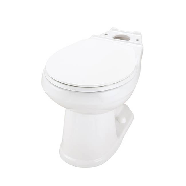 Gerber Plumbing Avalanche 1.28/1.6gpf Round Front Bowl White