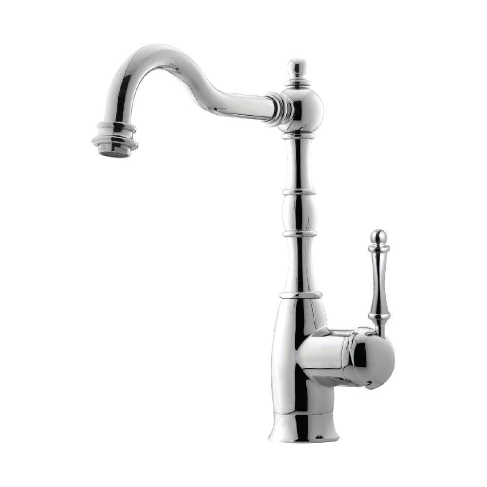 Hamat Traditional Brass Bar Faucet in Polished Chrome