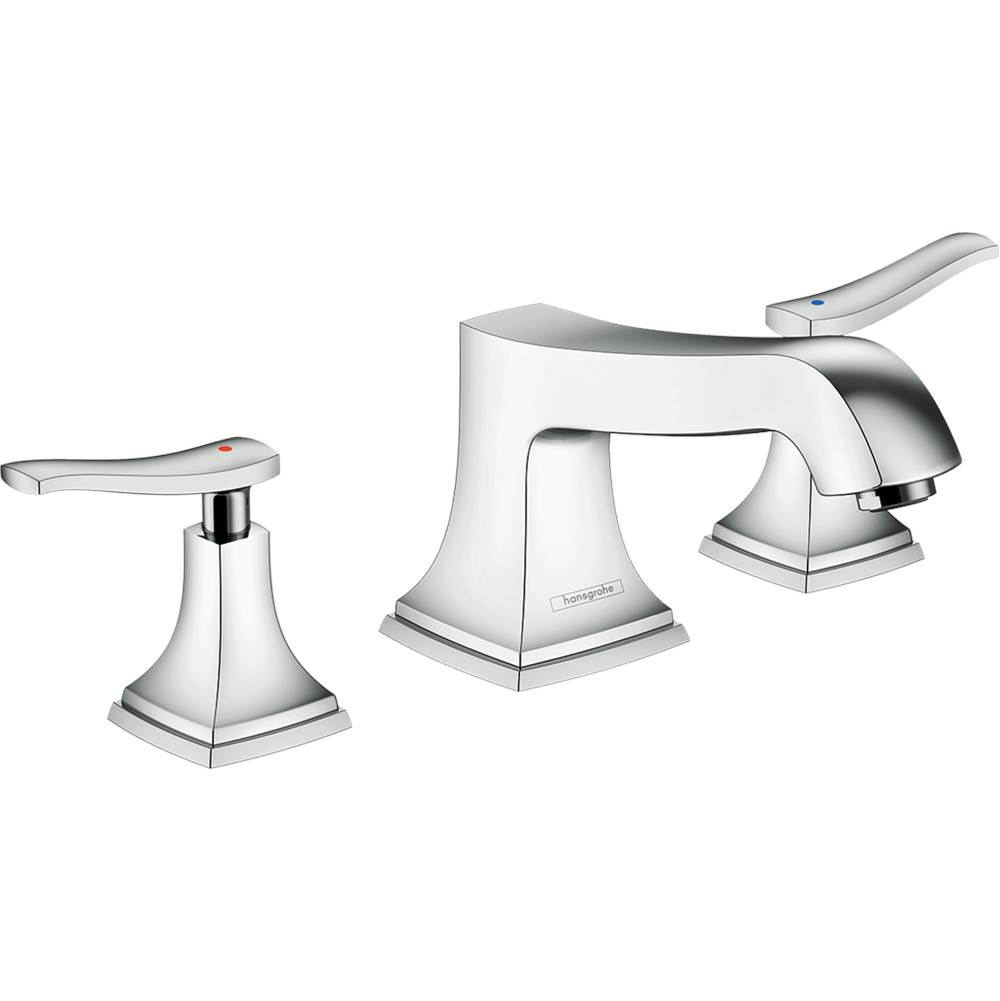 Hansgrohe Metropol Classic 3-Hole Roman Tub Set Trim with Lever Handles in Chrome