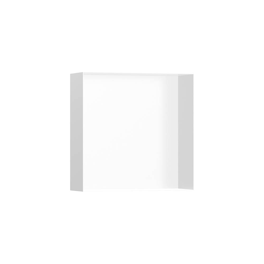 Hansgrohe XtraStoris Minimalistic Wall Niche Frameless 12''x 12''x 4''  in Matte White