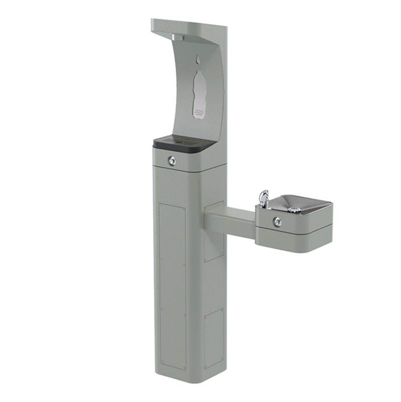 Haws ADA Outdoor Freeze-Resistant Stainless Steel Bottle Filler and Fountain