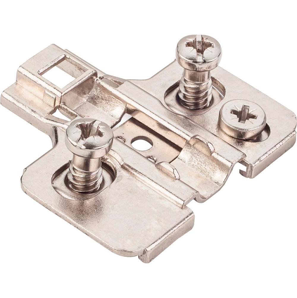 Hardware Resources Heavy Duty 0 mm Cam Adj Zinc Die Cast Plate with Euro Screws for 700, 725, 900 and 1750 Series Euro Hinges
