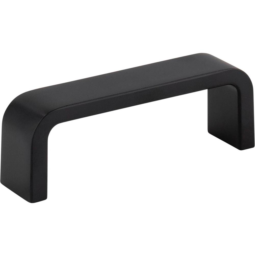 Hardware Resources 3'' Center-to-Center Matte Black Square Asher Cabinet Pull