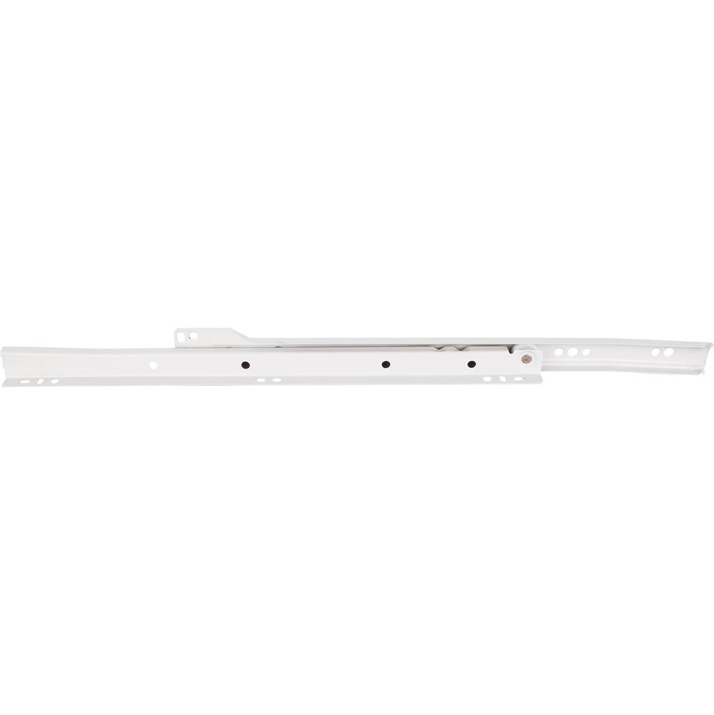Hardware Resources 16'' (400 mm) Economy Cream White Self-closing 3/4 extension Side Mount Epoxy Slide - Builder Pack