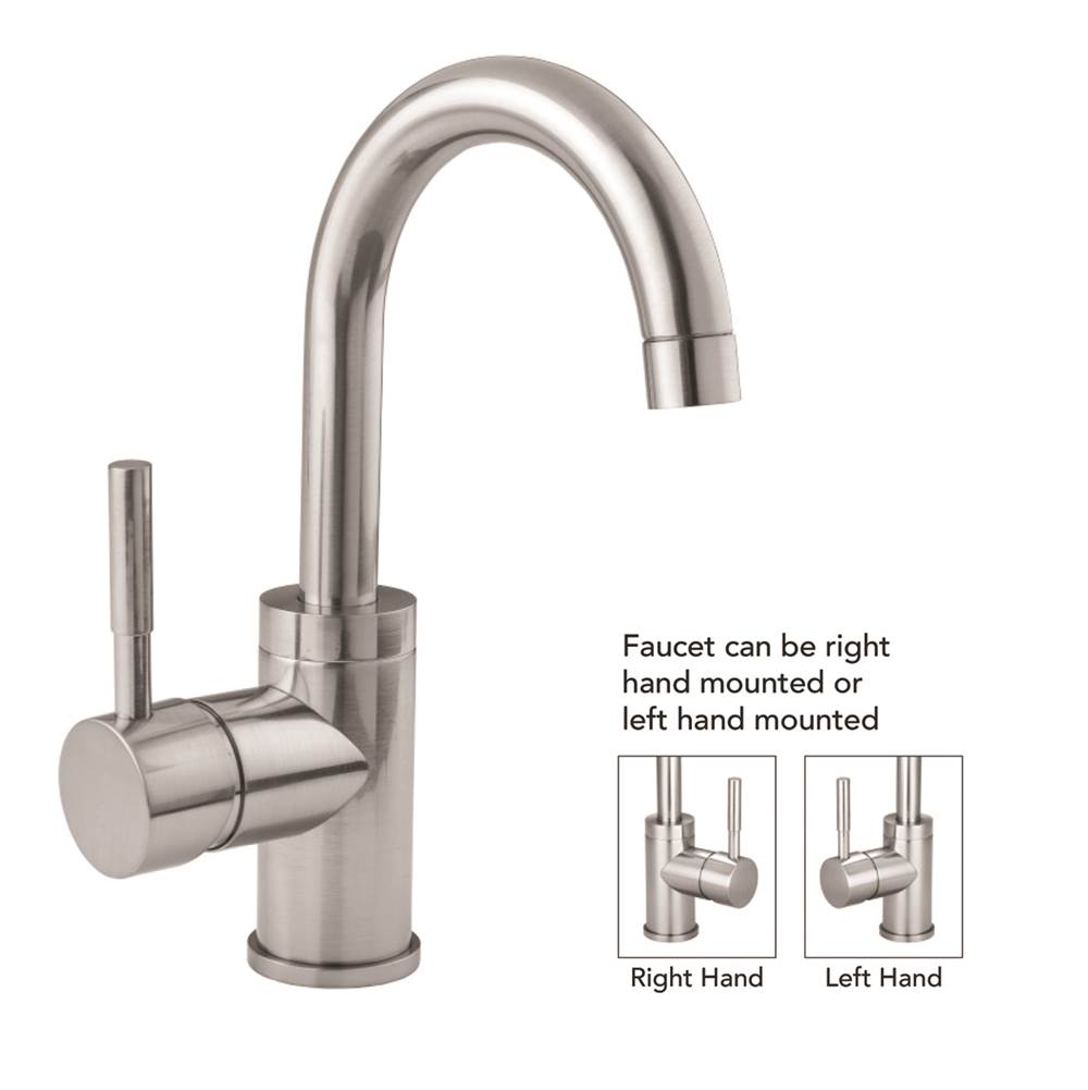 Jaclo Uptown Contempo Single Hole Faucet with Push Top Drain
