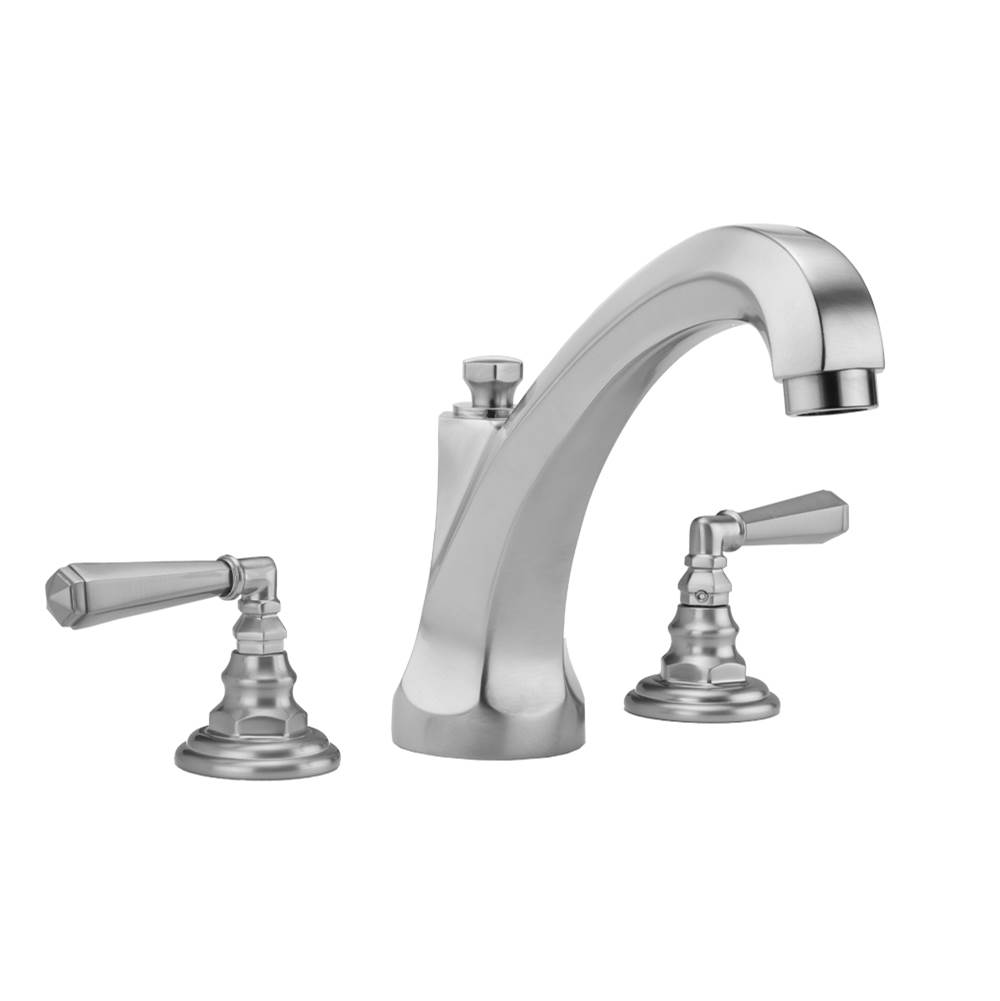 Jaclo Westfield Roman Tub Set with High Spout and Hex Lever Handles