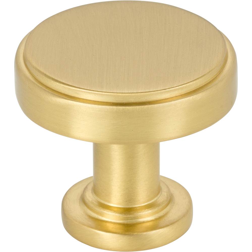 Jeffrey Alexander 1-1/4'' Diameter Brushed Gold Richard Cabinet Knob