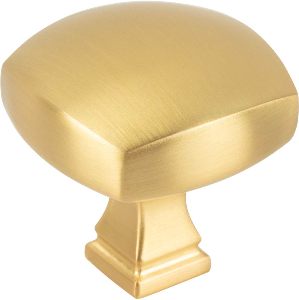 Jeffrey Alexander 1-3/8'' Overall Length Brushed Gold Square Audrey Cabinet Knob