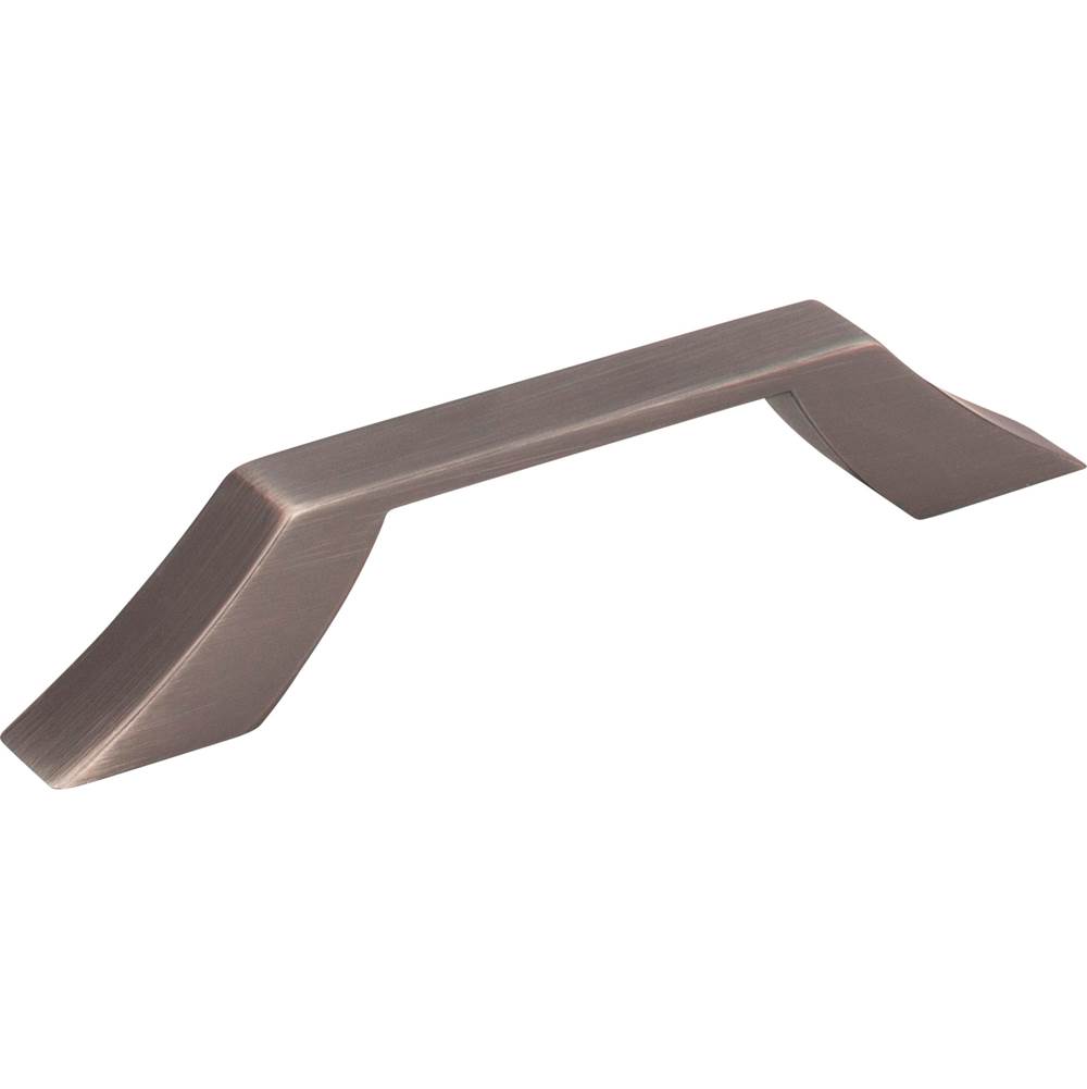Jeffrey Alexander 96 mm Center-to-Center Brushed Pewter Square Royce Cabinet Pull