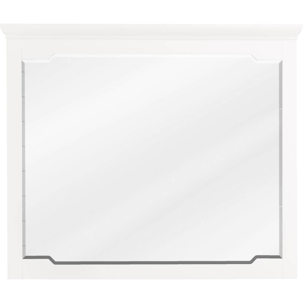 Jeffrey Alexander 40'' W x 1-1/2'' D x 34'' H White Chatham mirror