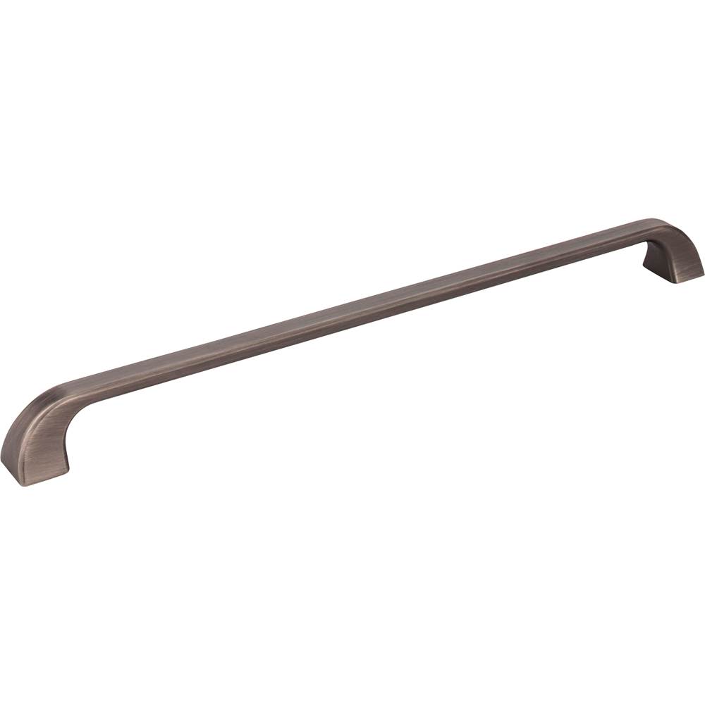 Jeffrey Alexander 305 mm Center-to-Center Brushed Pewter Square Marlo Cabinet Pull