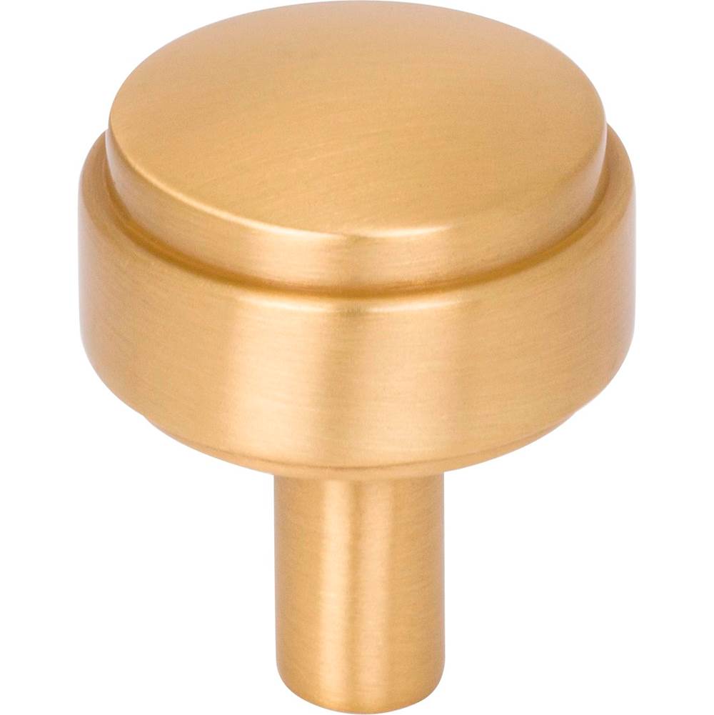 Jeffrey Alexander 1-1/8'' Diameter Brushed Gold Hayworth Cabinet Knob