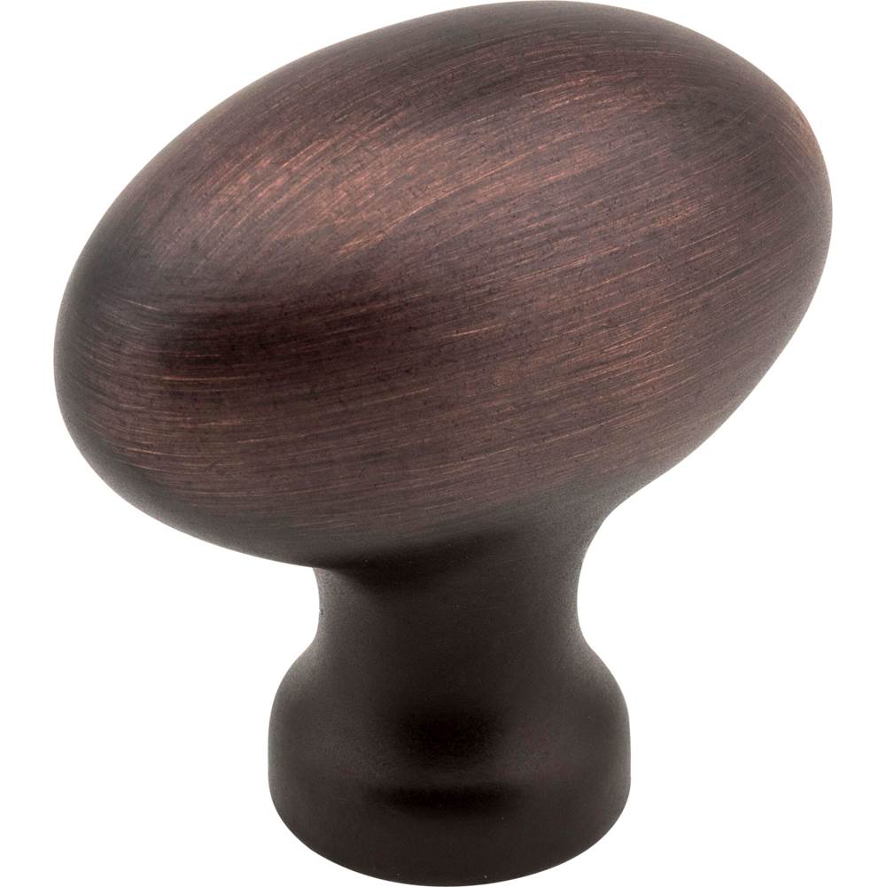 Jeffrey Alexander 1-9/16'' Overall Length Brushed Oil Rubbed Bronze Football Lyon Cabinet Knob