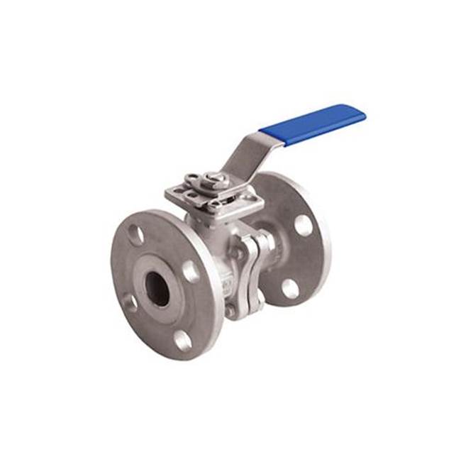 Jomar International LTD Stainless Steel, 2 Piece, Full Port, V-Ball, Flanged Connection, Class 150 With Iso Mounting Pad 1/2''