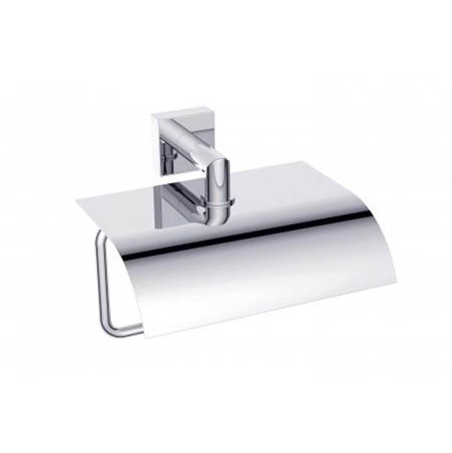 Kartners MADRID - Classic Toilet Paper Holder with Cover-Titanium