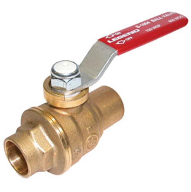 Legend Valve 2'' S-1004 Forged Brass Large Pattern Full Port Ball Valve, with Cubic Ball
