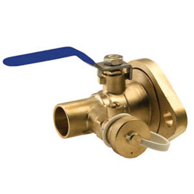 Legend Valve 1 S-2012 Forged Brass Isolation Ball Valve with Rotating Flange