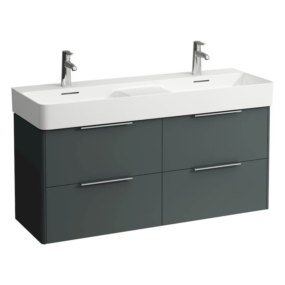 Laufen Vanity Only, with 4 drawers, incl. 2 drawer organizers, matching double washbasin 814282