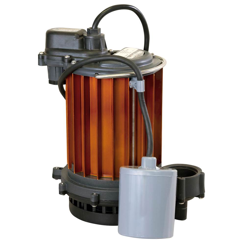 Liberty Pumps 1/3 hp, Submersible Sump Pump, Polyp/aluminum, wide angle float with series plug, 115V.