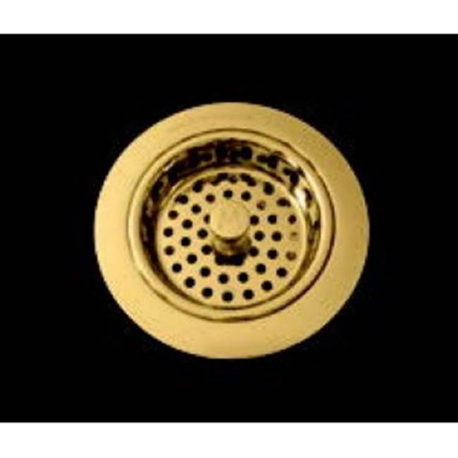 Mila International Mila Solid Brass Sink Strainer Gold